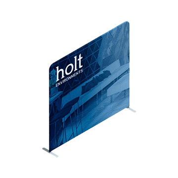 Invita 8 feet single sided wide straight freestanding wall for live events and trade show exhibits