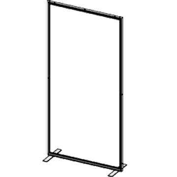 PictureScape 4x8 feet narrow wall frame for professional events and virtal livestreams on Twitch