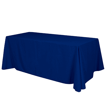 Custom table runners up to 8 feet wide for tradeshows, career fairs, professional events